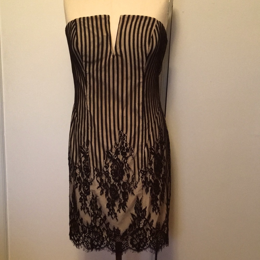 Guess Black Strapless Dress. size 10